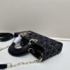 693094736e68136f4d9aa04a Dior Lady Bag in Black Tweed with Box