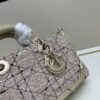 693094766e68136f4d9aa050 Dior Lady Bag in Black Houndstooth Canvas with Leather Trim