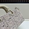 693094766e68136f4d9aa051 Dior Lady Bag in Black Houndstooth Canvas with Leather Trim