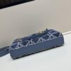 Dior Lady Bag in Black Herringbone Fabric with Box