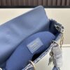Dior Lady Bag in Black Herringbone Fabric with Box