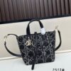 Dior Toujours Top-Handle Leather Handbag in Blush Beige with Cannage Stitching