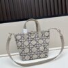 6930948d6e68136f4d9aa07a Dior Toujours Vertical Top Handle Bag in Blush Beige Calfskin with Cannage Stitching