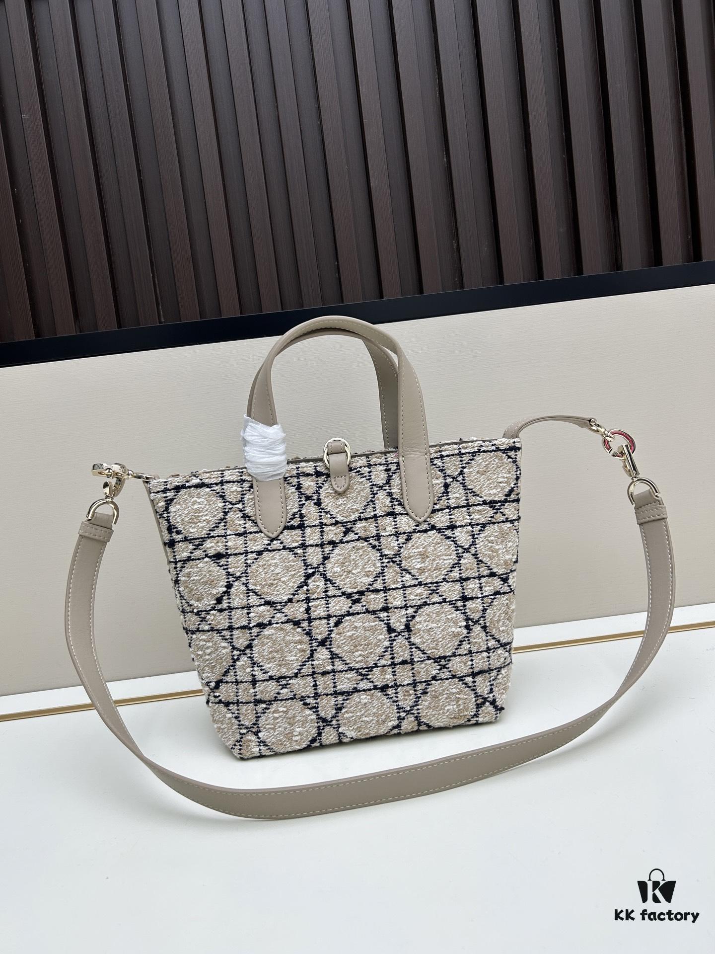 6930948d6e68136f4d9aa07a Dior Toujours Vertical Top Handle Bag in Blush Beige Calfskin with Cannage Stitching