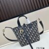 Dior Toujours Top-Handle Leather Handbag in Blush Beige with Cannage Stitching