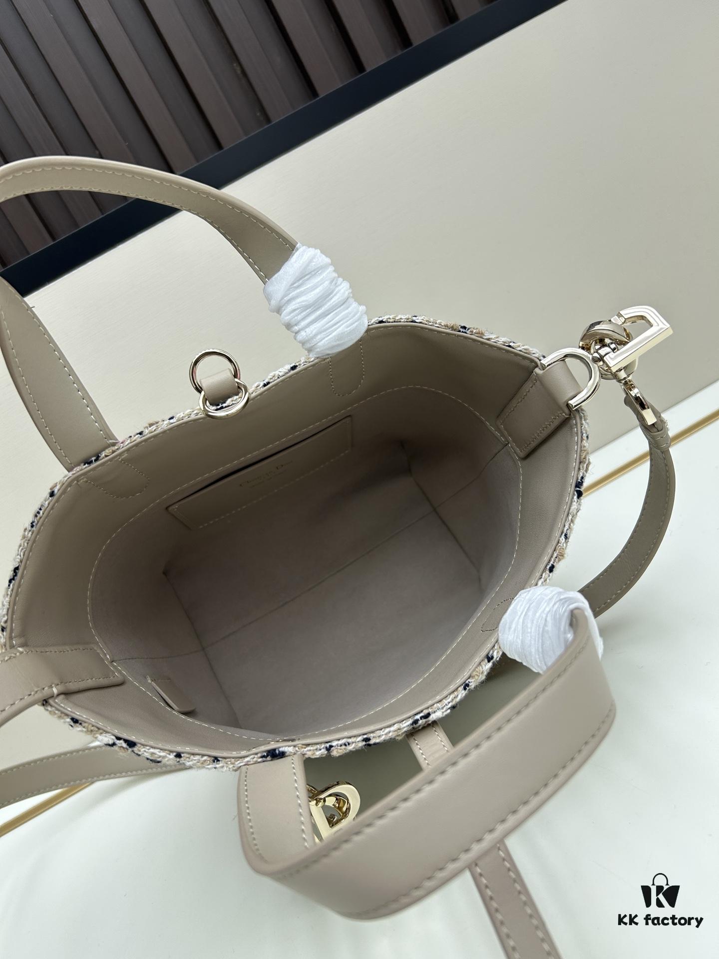 6930948f6e68136f4d9aa07e Dior Toujours Vertical Top Handle Bag in Blush Beige Calfskin with Cannage Stitching