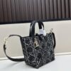 693094906e68136f4d9aa081 Dior Toujours Medium Vertical Handbag in Blush Beige Calfskin with Cannage Stitching