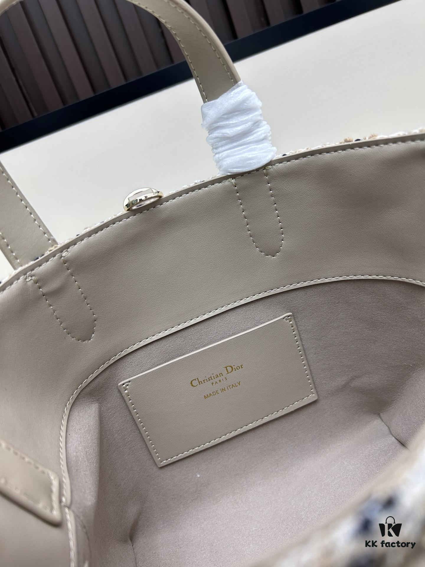 693094916e68136f4d9aa083 Dior Toujours Vertical Top Handle Bag in Blush Beige Calfskin with Cannage Stitching