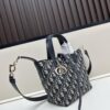 693094946e68136f4d9aa087 Dior Toujours Vertical Handbag in Blush Beige Calfskin with Cannage Stitching