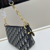 693094a16e68136f4d9aa09e Diorstar Hobo Chain Bag in Blue Denim Dior Oblique Jacquard
