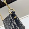 693094a16e68136f4d9aa0a0 Diorstar Hobo Chain Bag in Blue Denim Dior Oblique Jacquard