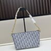 693094a56e68136f4d9aa0a5 Diorstar Hobo Chain Bag in Blue Denim Dior Oblique Jacquard