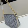 693094a66e68136f4d9aa0a6 Diorstar Hobo Chain Bag in Blue Denim Dior Oblique Jacquard
