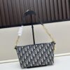 693094a76e68136f4d9aa0a9 Diorstar Hobo Chain Bag in Blue Denim Dior Oblique Jacquard