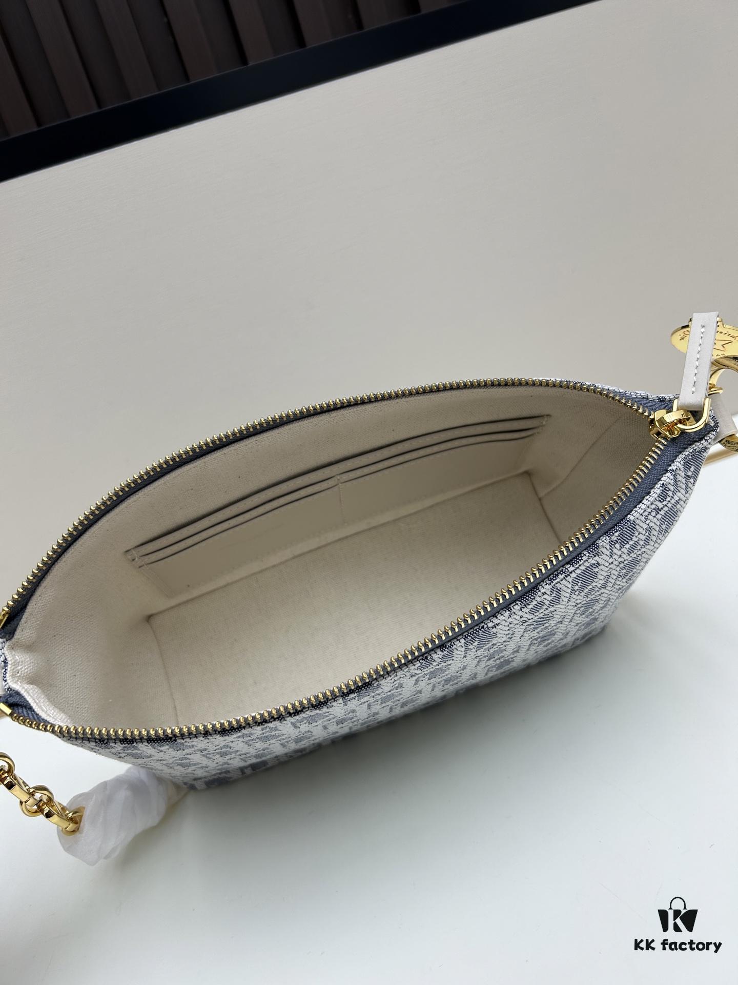 693094a86e68136f4d9aa0ab Diorstar Hobo Chain Bag in Blue Denim Dior Oblique Jacquard