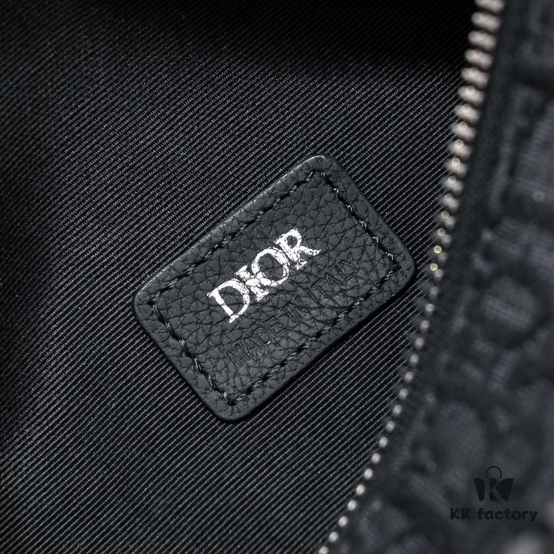 693094bd6e68136f4d9aa0d8 Upgraded Release Original Dior 2024 Spring/Summer New Arrival OBLIQUE Printed Canvas Cylindrical Tote Bag with Tiger Head Box Design, Black Fabric and Black Calfskin Adjustable Detachable Shoulder Strap, Full Logo Details, Unisex, Size: 21×13×13cm