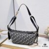 693094ea6e68136f4d9aa130 Small Size Upgraded Version D-Journey Handbag in Blue Oblique Print