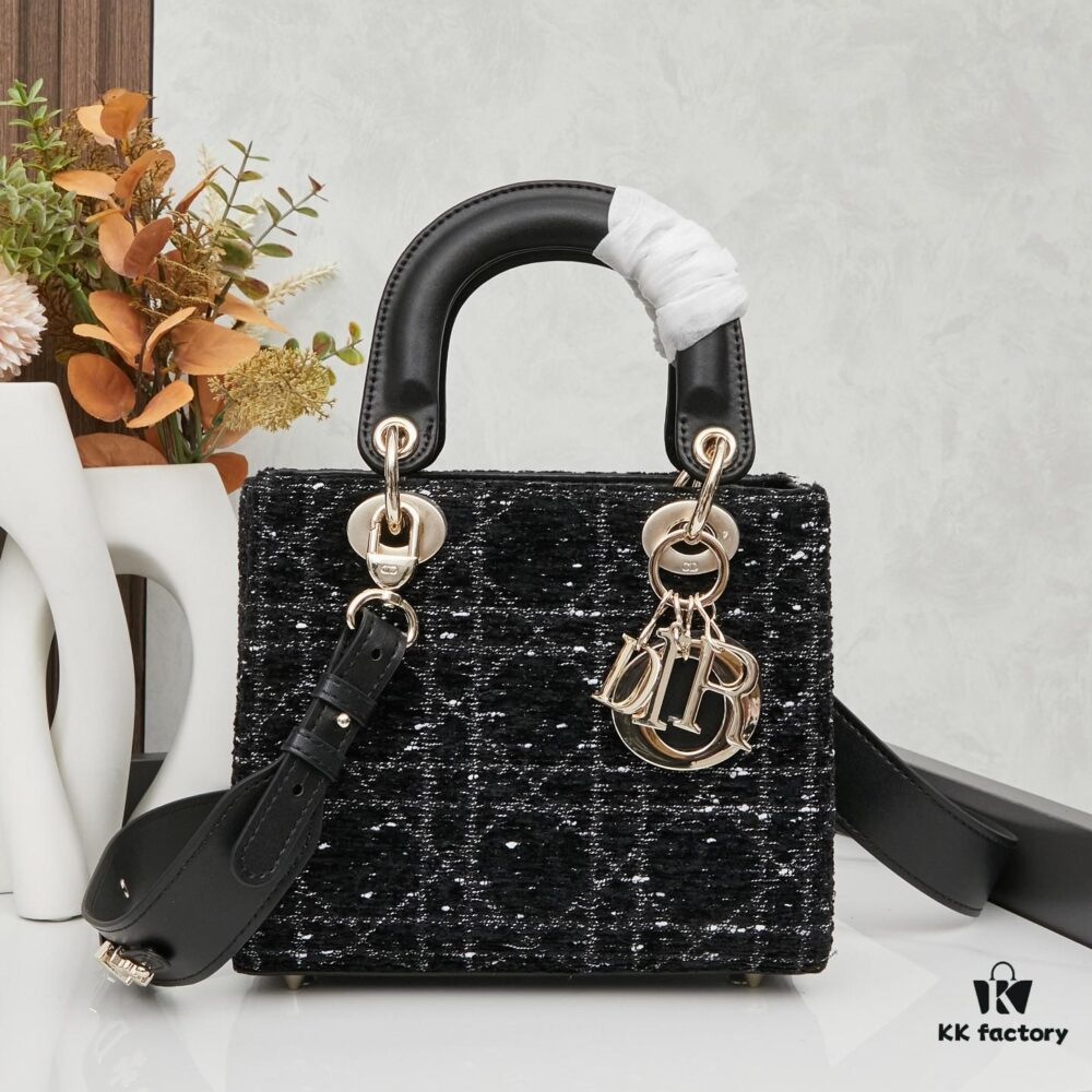 693095036e68136f4d9aa162 Dior New Launch Tweed Bag with Box Packaging