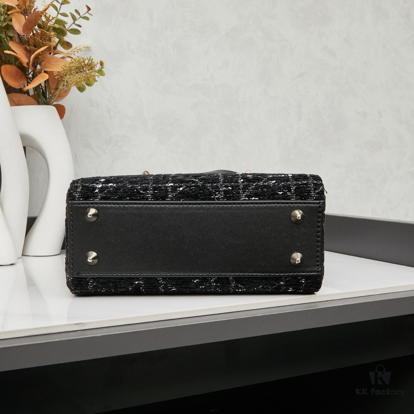 693095066e68136f4d9aa165 Dior New Launch Tweed Bag with Box Packaging