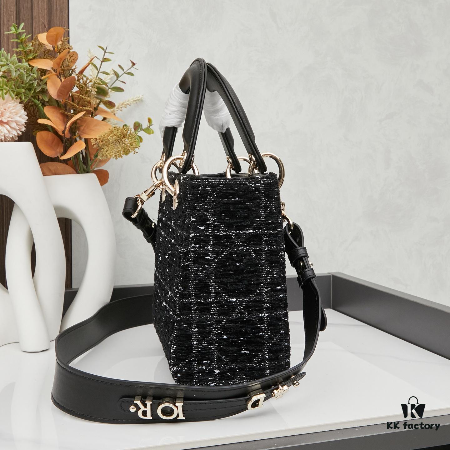693095066e68136f4d9aa166 Dior New Launch Tweed Bag with Box Packaging
