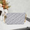 6930950d6e68136f4d9aa174 Diorstar Hobo Chain Bag in Blue Denim Dior Oblique Jacquard