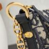 693095146e68136f4d9aa183 Diorstar Hobo Chain Bag in Blue Denim Dior Oblique Jacquard