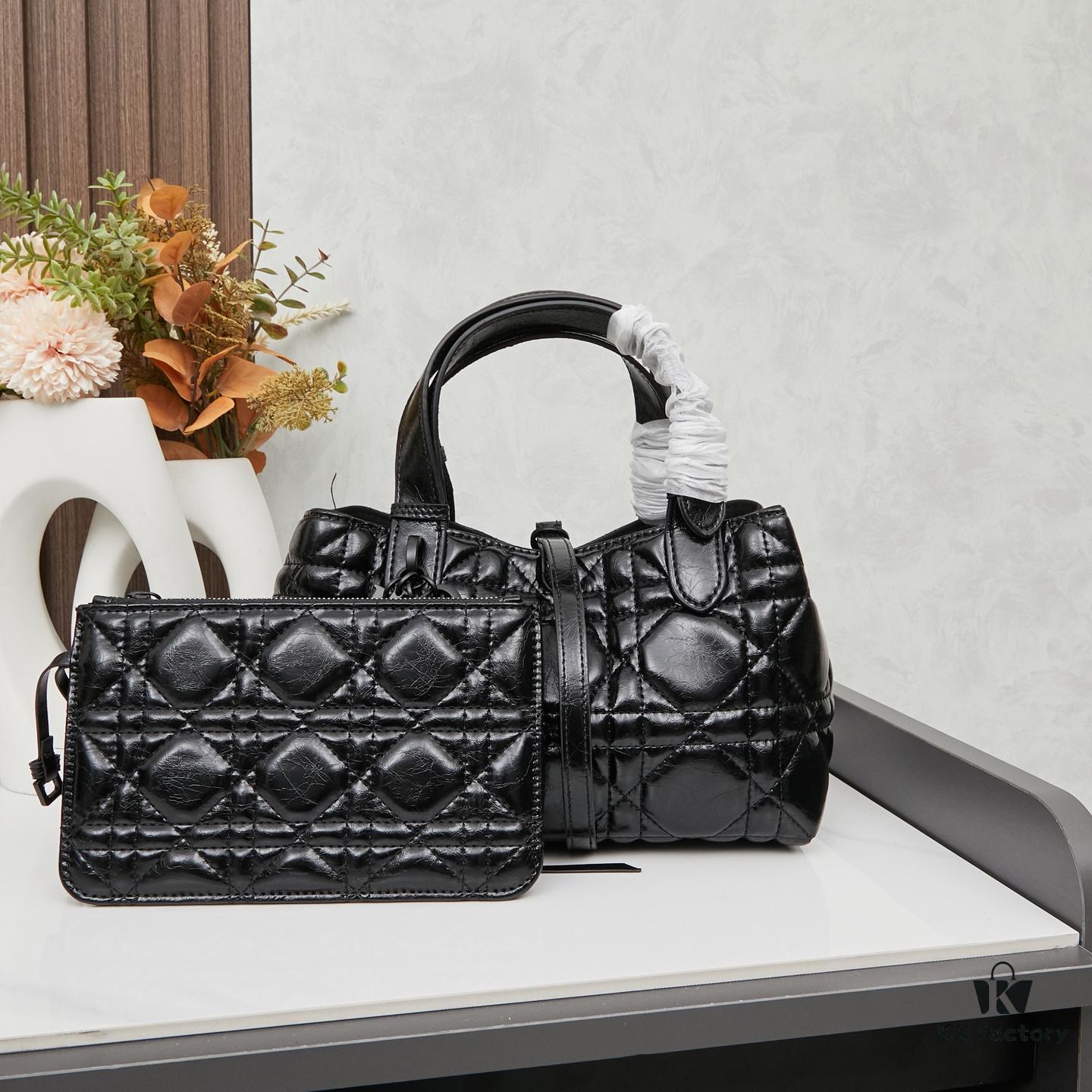 693095166e68136f4d9aa188 Small Oil-Waxed Calfskin Dior Toujours Bag
