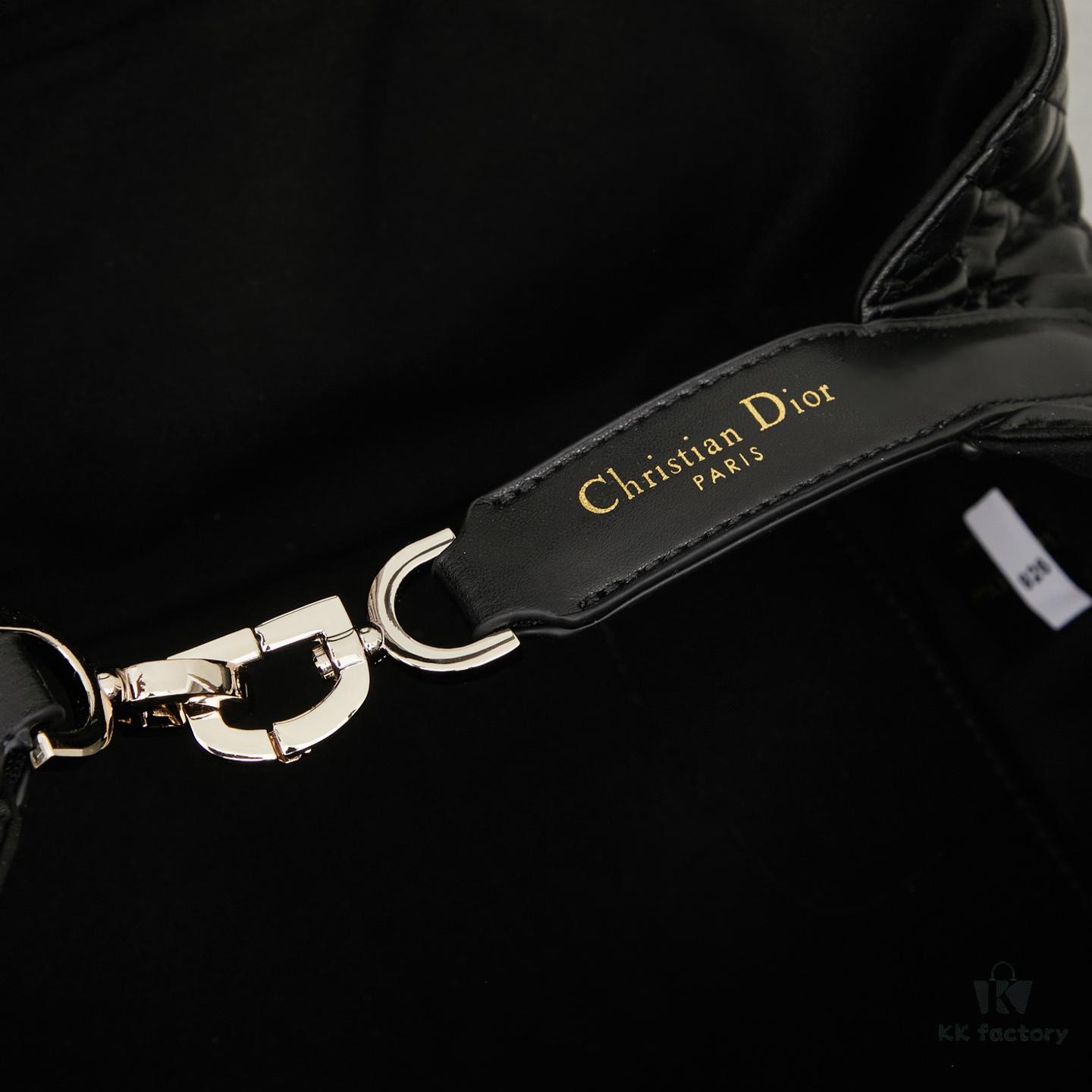 6930953f6e68136f4d9aa1d3 Dior Toujours Medium Bag in Black Calfskin with Cannage Stitching