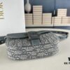 6930954a6e68136f4d9aa1ec Dior Saddle Clutch with Shoulder Strap, Grainy Calfskin and Oblique Print