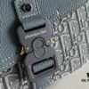 6930954a6e68136f4d9aa1ed Dior Saddle Clutch with Shoulder Strap, Grainy Calfskin and Oblique Print