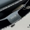 6930954b6e68136f4d9aa1f1 Dior Saddle Clutch with Shoulder Strap, Grainy Calfskin and Oblique Print