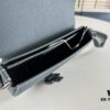 6930954f6e68136f4d9aa1fa Dior Saddle Clutch with Shoulder Strap in Oblique Print Fabric and Black Grained Calfskin
