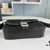 Box Included [Top Original Version] This miniature saddle messenger bag is exquisitely stylish, crafted from black grained cowhide leather and adorned with a flap closure and 'DIOR' signature, highlighting the refined charm of the saddle design. Spacious interior compartments with a patch pocket for organizing daily essentials. Equipped with an adjustable leather shoulder strap for versatile wear as a shoulder or crossbody bag.