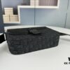 Box Included [Top Original Version] This mini saddle messenger bag is exquisitely fashionable, crafted from black grained cowhide leather with a flap closure and 'DIOR' signature, highlighting the refined charm of the saddle design. Spacious interior compartments with a patch pocket to store daily essentials. Equipped with an adjustable leather shoulder strap for shoulder or crossbody wear.