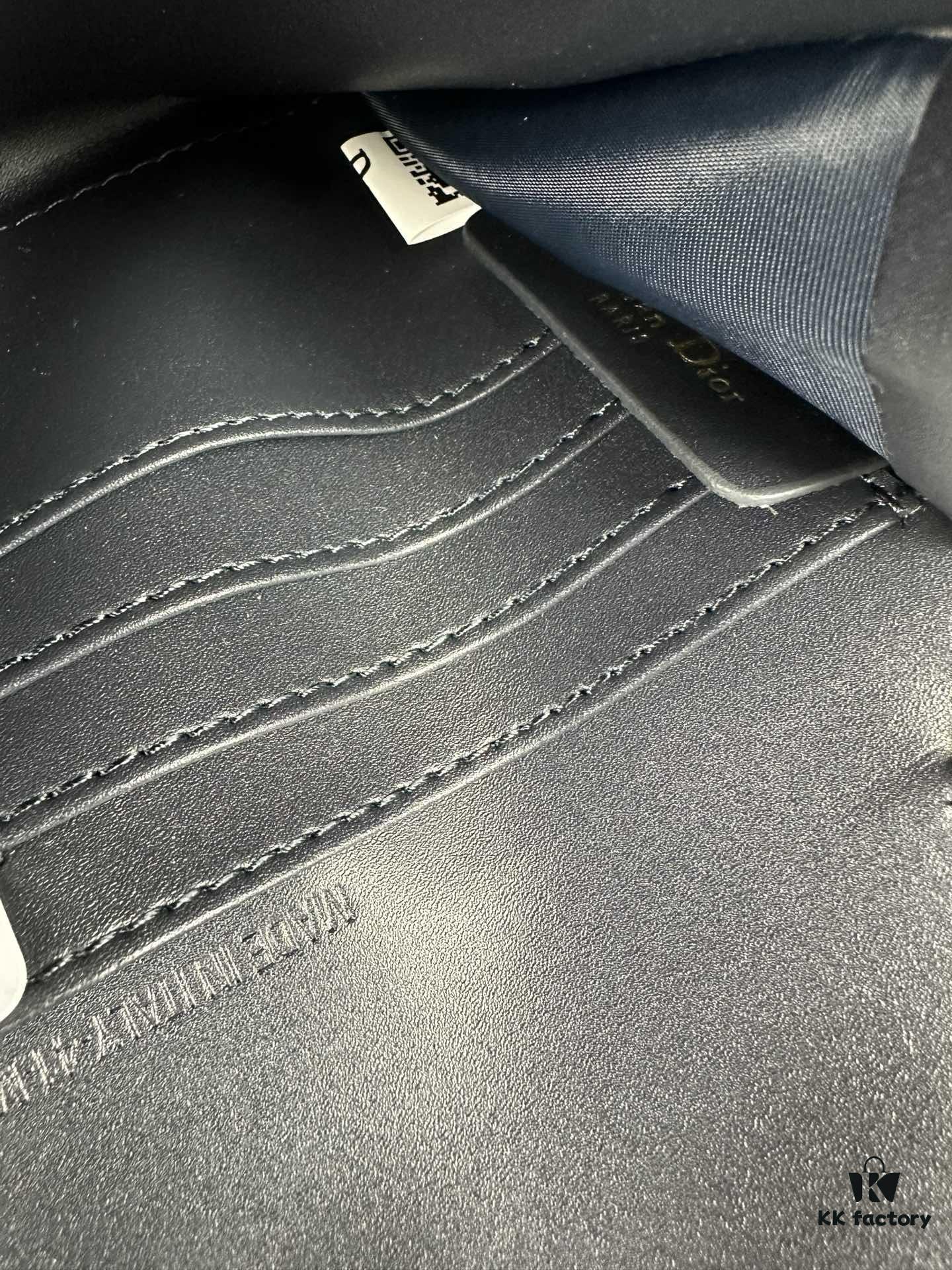 693095866e68136f4d9aa261 Dior Saddle Bag Series Crossbody Bag with Box ♥️ Comes with Chain, Can Be Used as Clutch or Crossbody, Includes Six Card Slots and Coin Purse, Practical Design, Size 19*13, Model No. 6602, Deep Blue