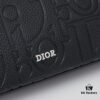 693095aa6e68136f4d9aa2af Dior Envelope Clutch with Box ||| Crafted from premium calf leather, this Dior envelope clutch draws inspiration from the brand's archives, featuring a signature Dior logo plaque on the front for elevated sophistication. Spacious zip compartment fits most smartphones, complemented by six card slots. Includes a detachable grained calfskin wrist strap with lobster clasp for versatile carrying options—either handheld or tucked into a larger handbag.