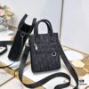 Dior Diamond Pattern Canvas Wash Pouch