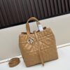 693095cd6e68136f4d9aa2f6 Dior Toujours Vertical Handbag in Blush Beige Calfskin Leather