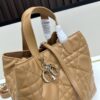 693095d26e68136f4d9aa2fc Dior Toujours Vertical Handbag in Blush Beige Calfskin Leather