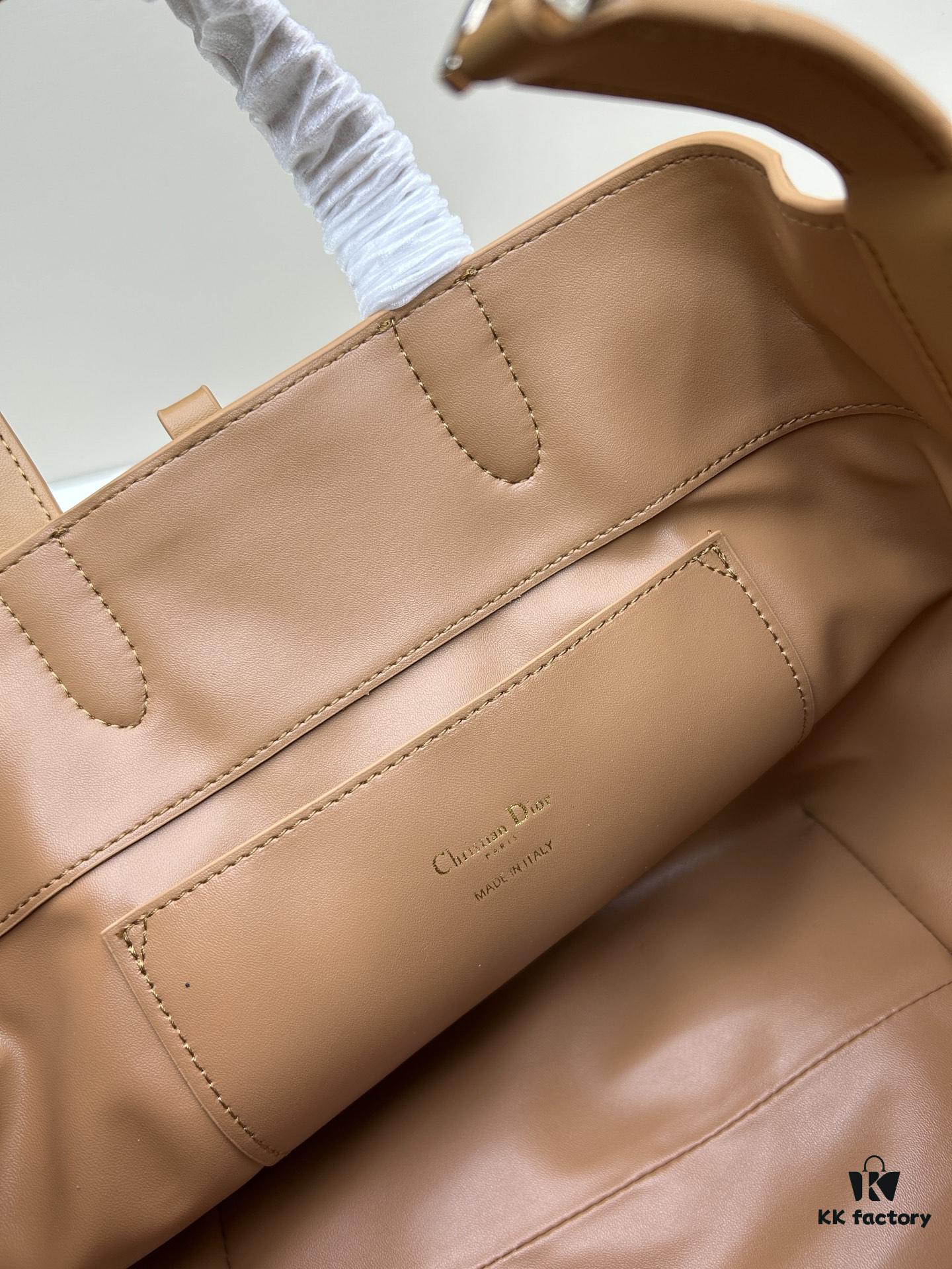 693095d26e68136f4d9aa2fe Dior Toujours Vertical Handbag in Blush Beige Calfskin Leather