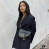 693095d56e68136f4d9aa304 Dior Saddle Monogram Series - Large Size with Box and Authentic Hardware