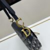 693095e86e68136f4d9aa326 Dior Saddle Monogram Large Bag with Box and Genuine Leather Strap