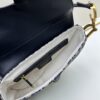 693095e96e68136f4d9aa327 Dior Saddle Monogram Large Bag with Box and Genuine Leather Strap