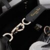 Dior Toujours Small Vertical Handbag in Black Calfskin with Cannage Stitching