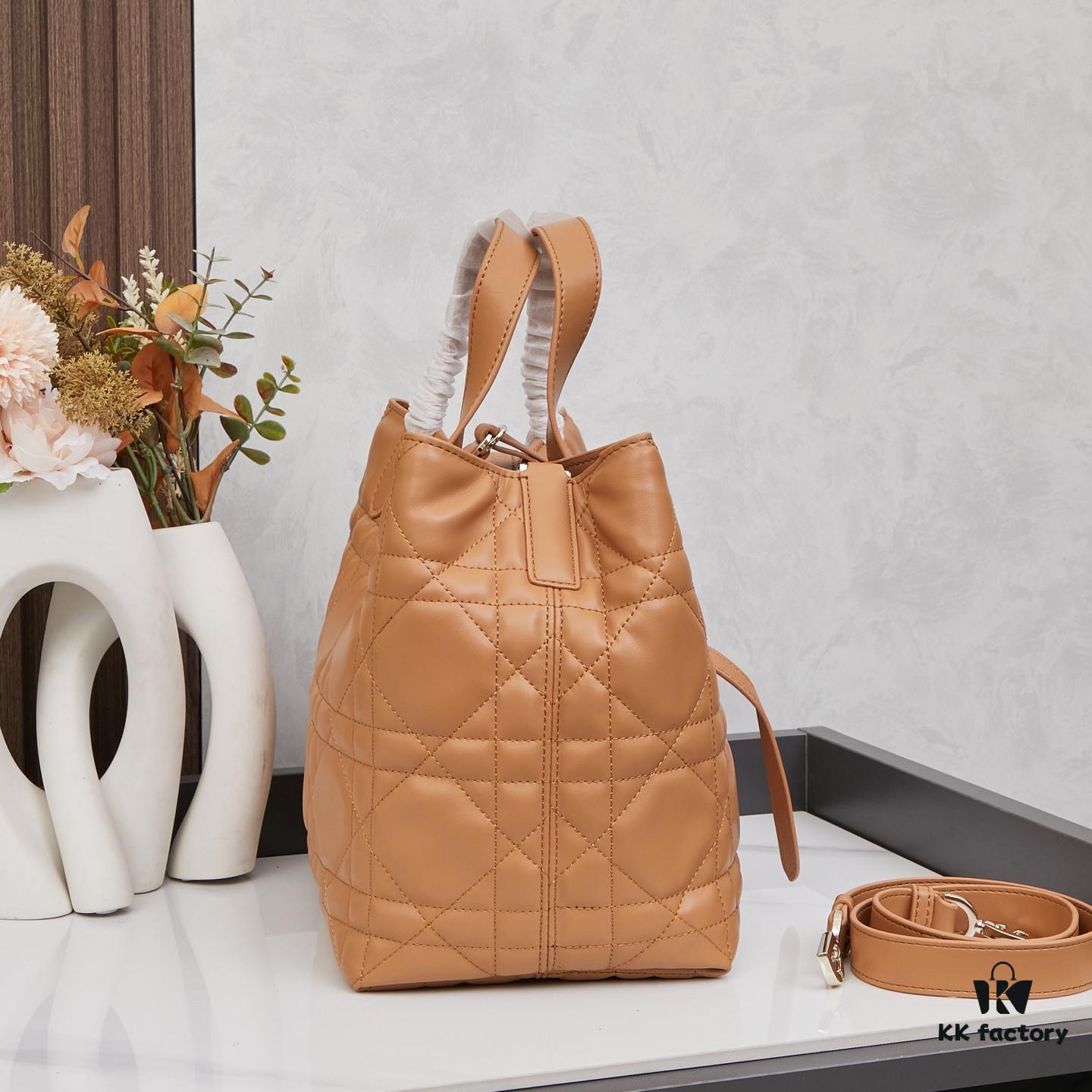 693095fa6e68136f4d9aa34a Medium Dior Toujours Vertical Handbag in Blush Beige Calfskin Leather