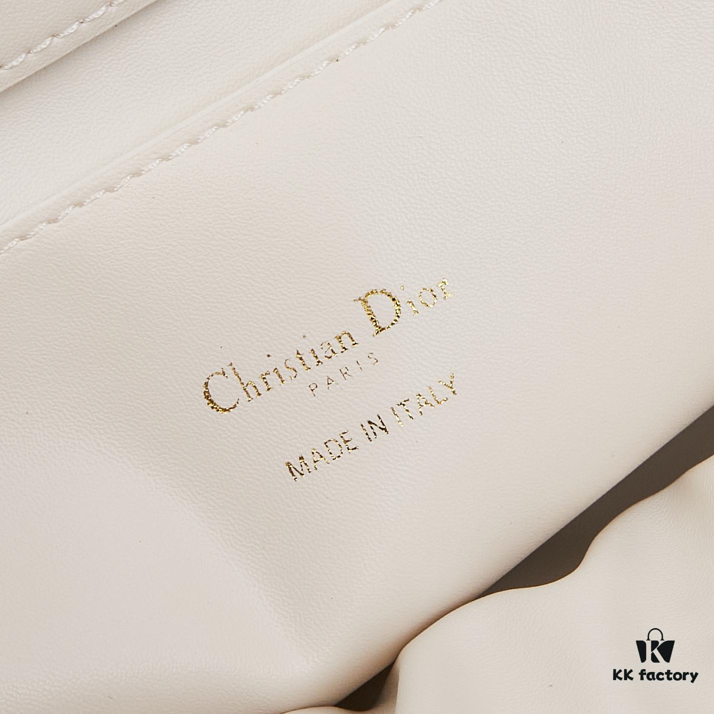 693096076e68136f4d9aa365 Dior Toujours Medium Vertical Handbag in Blush Beige Calfskin with Oversized Cannage Stitching