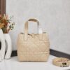 693096096e68136f4d9aa369 Dior Toujours Small Vertical Handbag in Black Calfskin with Cannage Stitching