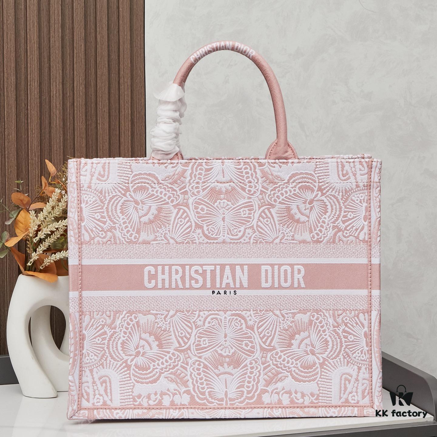 693096226e68136f4d9aa398 Original Order Embroidered Large Di0r Book Tote