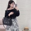 693096336e68136f4d9aa3b6 Dior Toujours Vertical Handbag in Blush Beige Calfskin with Large Quilting