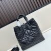 693096366e68136f4d9aa3bc Dior Toujours Medium Vertical Leather Handbag in Blush Beige with Cannage Stitching